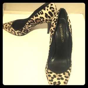 Tamra Mellon Leopard Print Heel